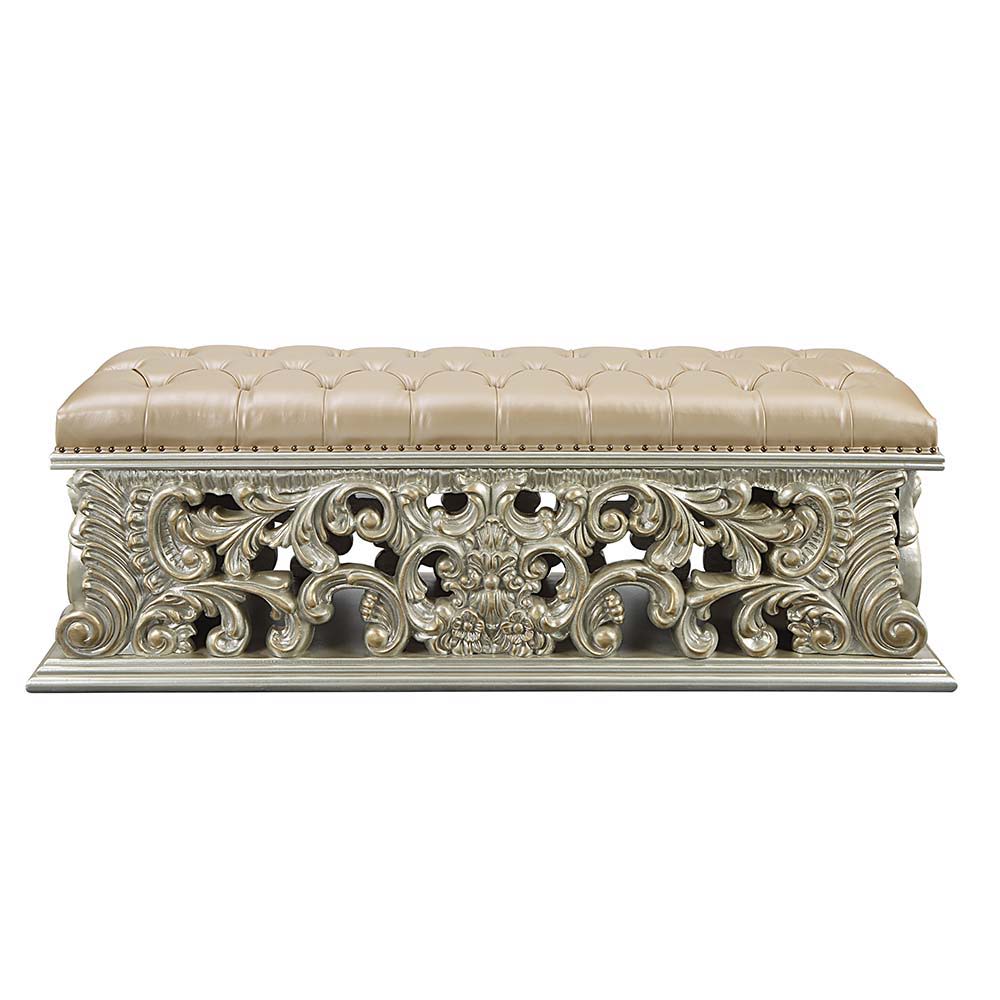 Sorina - Bench - Antique Gold Finish - Urban Living Furniture (Los Angeles, CA)