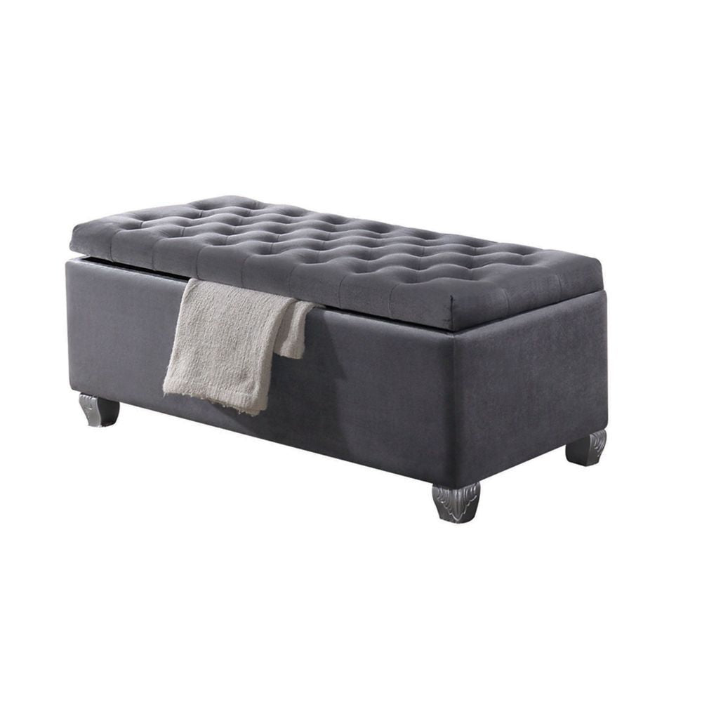 Rebekah - Bench - Gray Fabric - Urban Living Furniture (Los Angeles, CA)