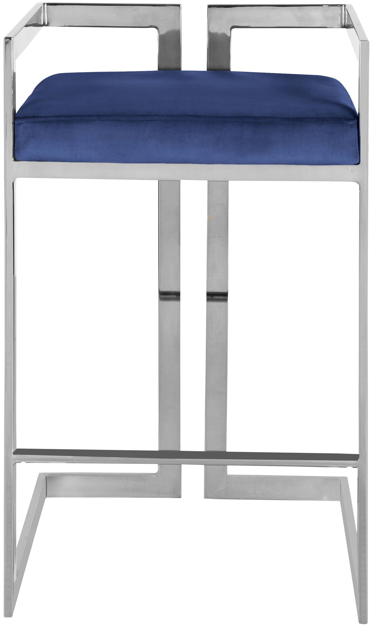 Ezra - Stool with Chrome Legs (Set of 2) - Urban Living Furniture (Los Angeles, CA)