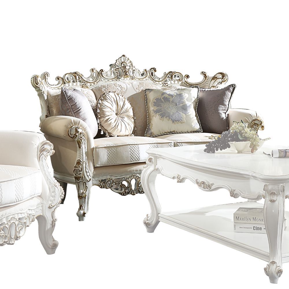 Picardy II - Loveseat - Fabric & Antique Pearl - Urban Living Furniture (Los Angeles, CA)