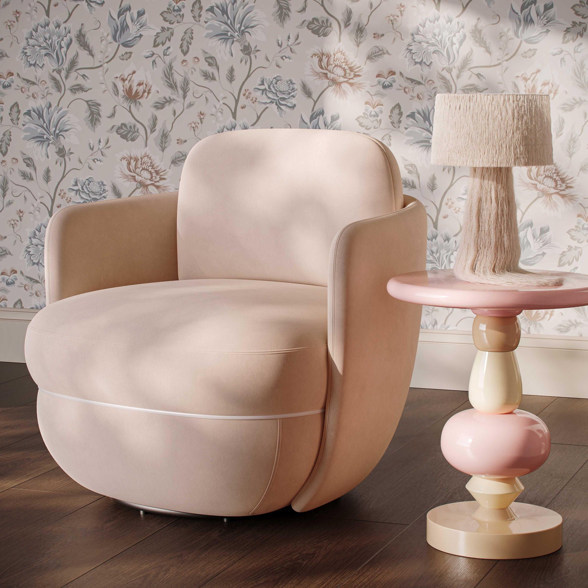 Wolfie - Velvet Swivel Chair - Urban Living Furniture (Los Angeles, CA)