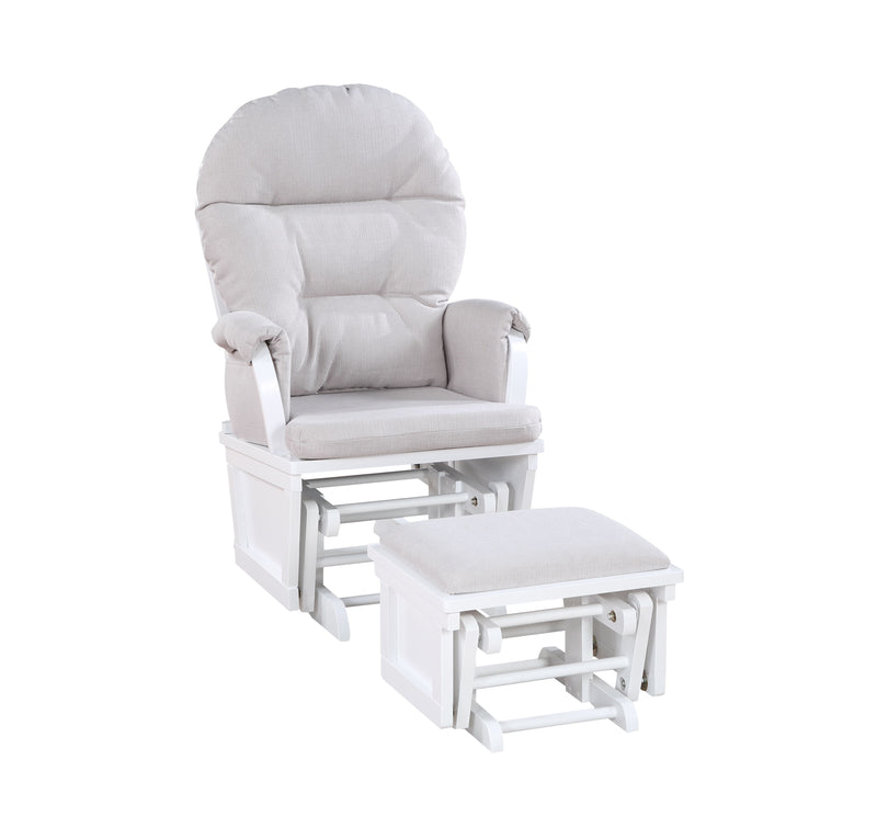 Madison - Glider & Ottoman - White Base - Urban Living Furniture (Los Angeles, CA)