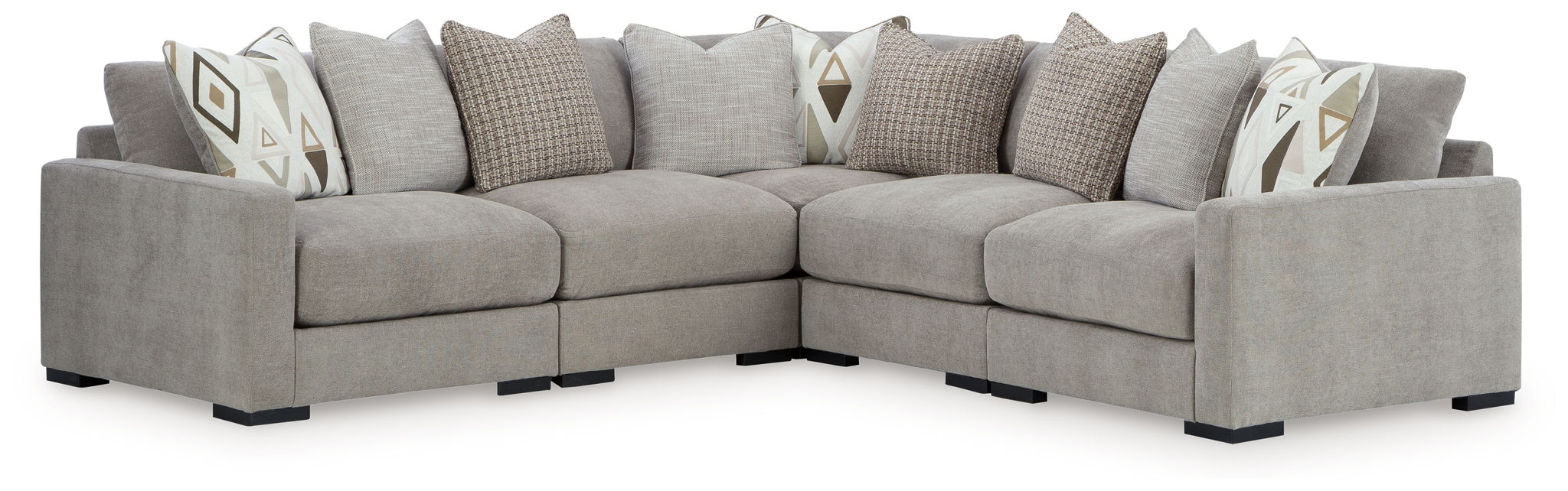 Aslan Court - Sectional With Ottoman Set - Urban Living Furniture (Los Angeles, CA)