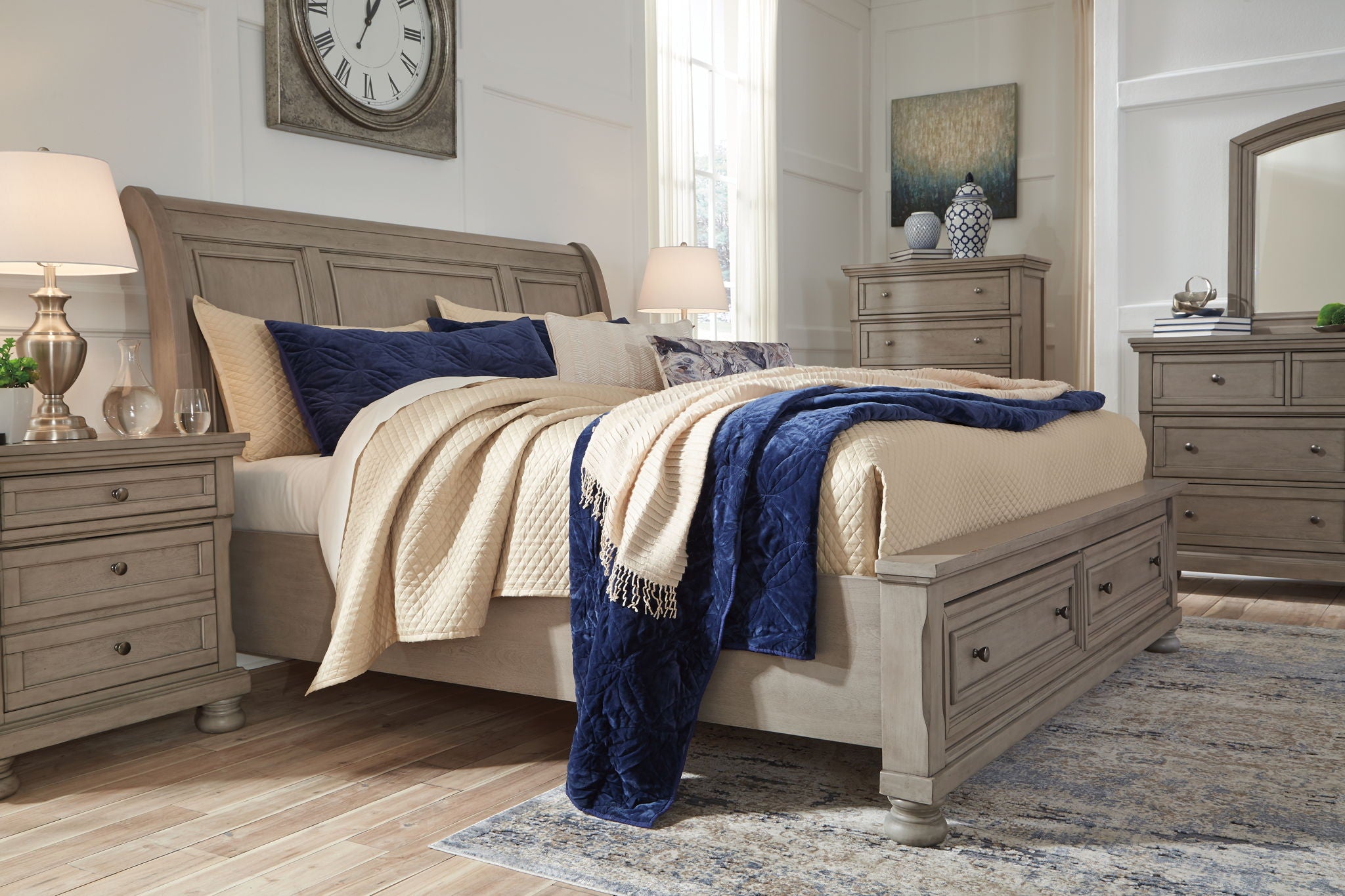 Lettner - Sleigh Bed - Urban Living Furniture (Los Angeles, CA)