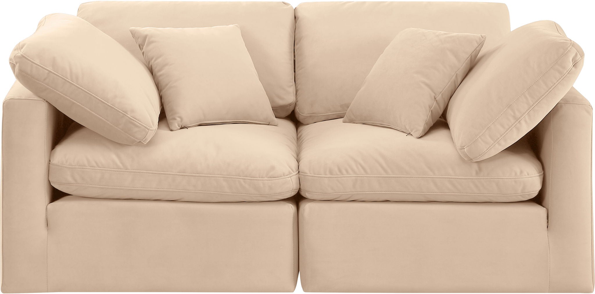 Indulge - Velvet 2 Seat Modular Sofa