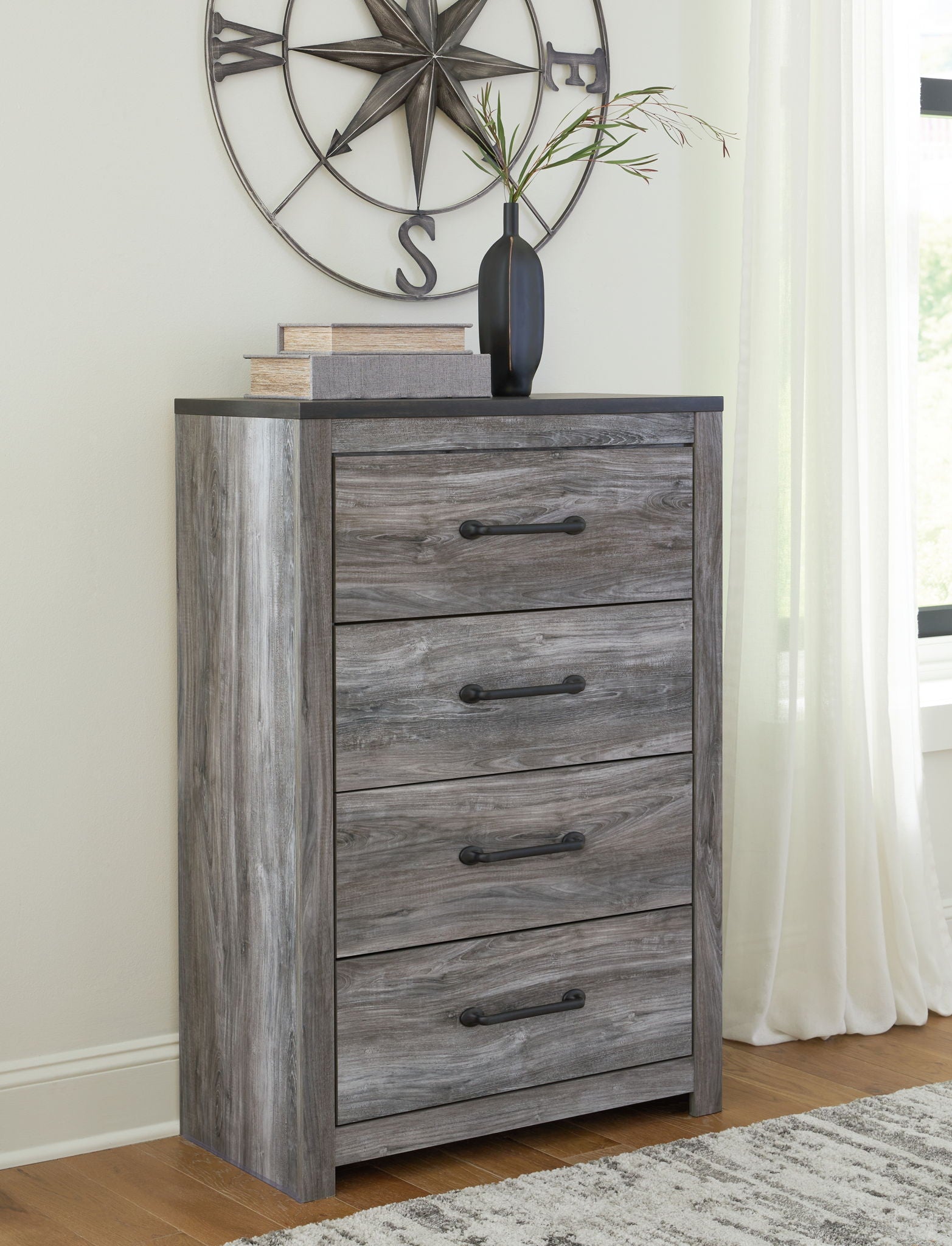 Bronyan - Dark Gray - Four Drawer Chest - Urban Living Furniture (Los Angeles, CA)