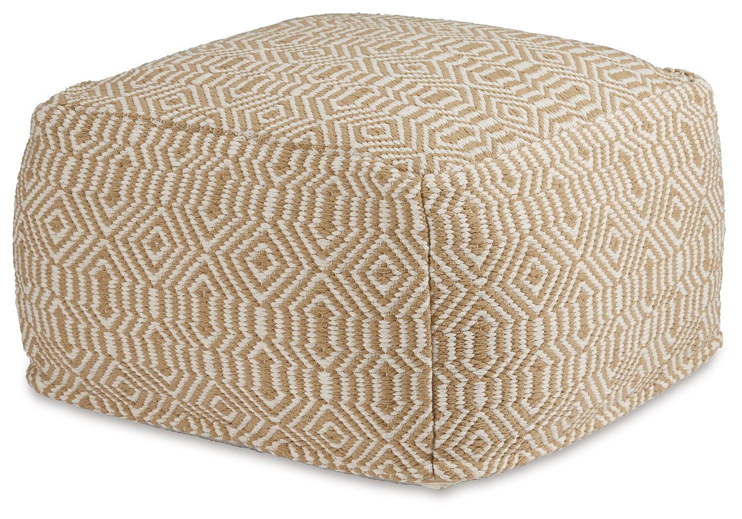 Adamont - Tan / Ivory - Pouf - Urban Living Furniture (Los Angeles, CA)
