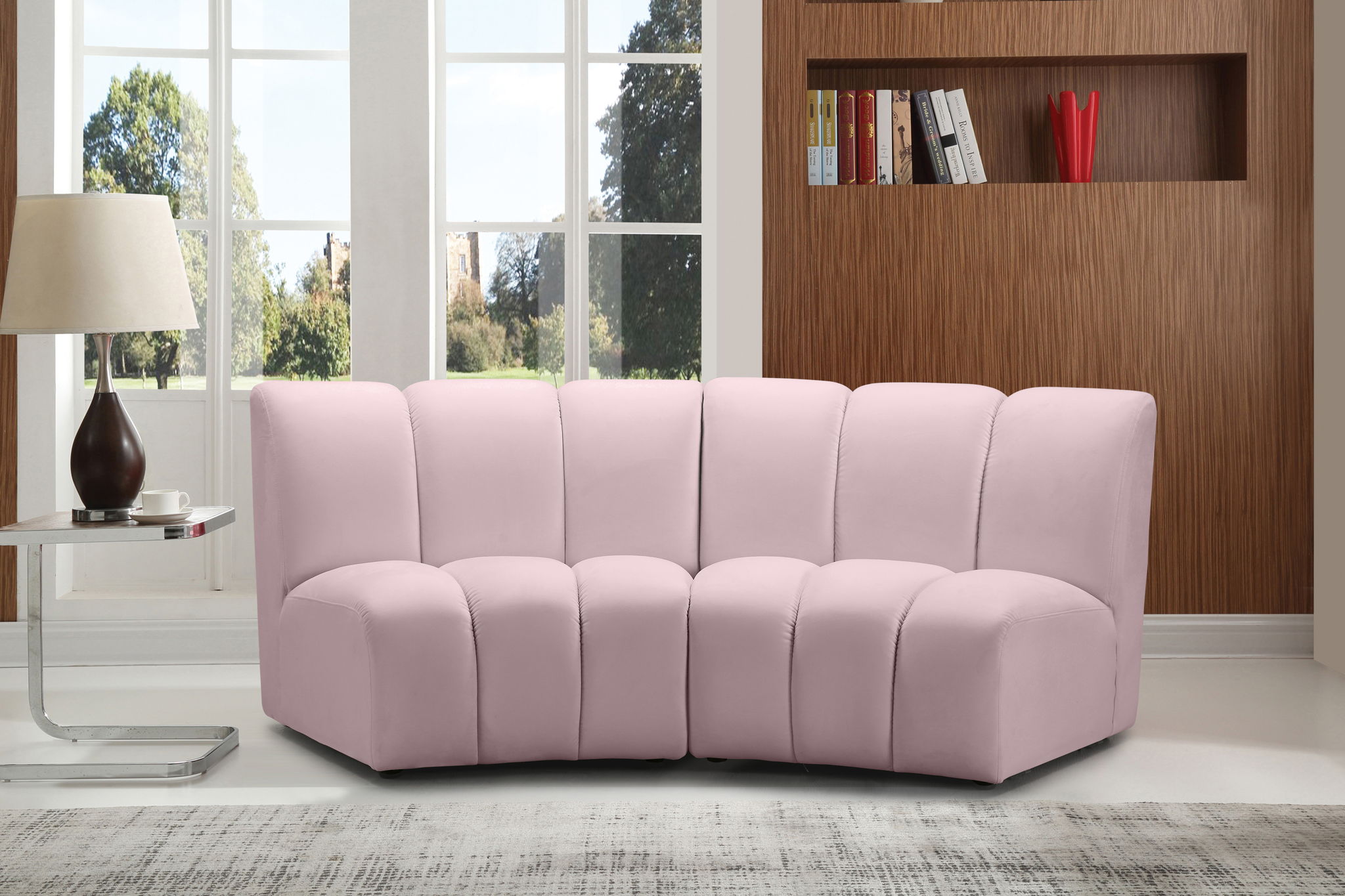 Infinity - 2 Piece Velvet Modular Sectional - Urban Living Furniture (Los Angeles, CA)