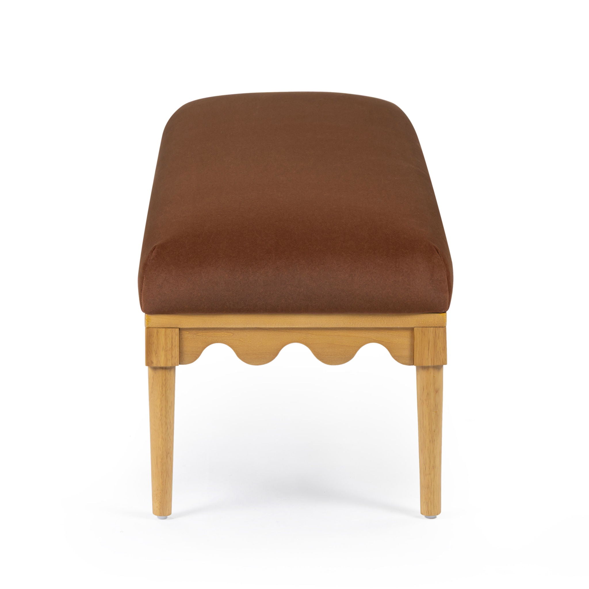 Oodle - Vegan Mohair Bench, Natural Ash Legs - Urban Living Furniture (Los Angeles, CA)