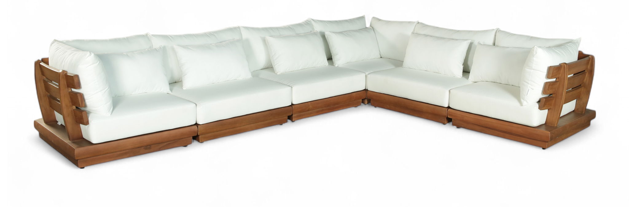 Mirella - 6 Piece Water Resistant Fabric Upholstered Outdoor Patio Modular Sectional - Urban Living Furniture (Los Angeles, CA)