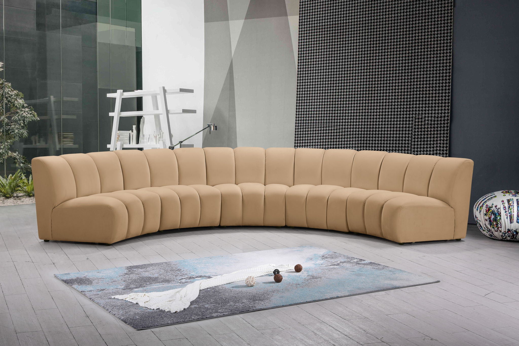 Infinity - 5 Piece Modular Sectional - Camel - Urban Living Furniture (Los Angeles, CA)
