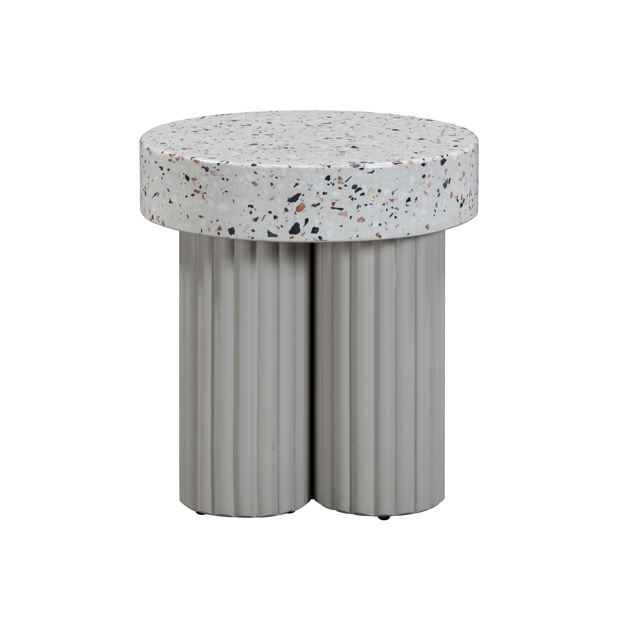 Clover - Indoor / Outdoor Round Side Table - Terrazzo - Urban Living Furniture (Los Angeles, CA)