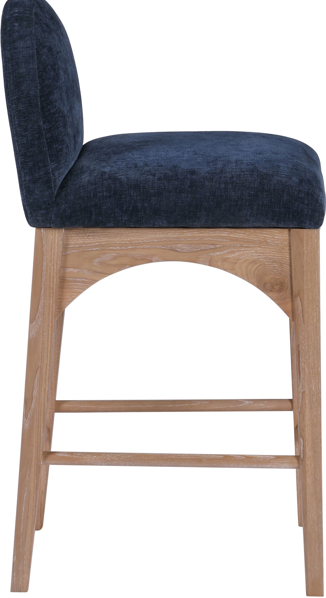 Waldorf - Chenille Stool With Natural Legs - Urban Living Furniture (Los Angeles, CA)