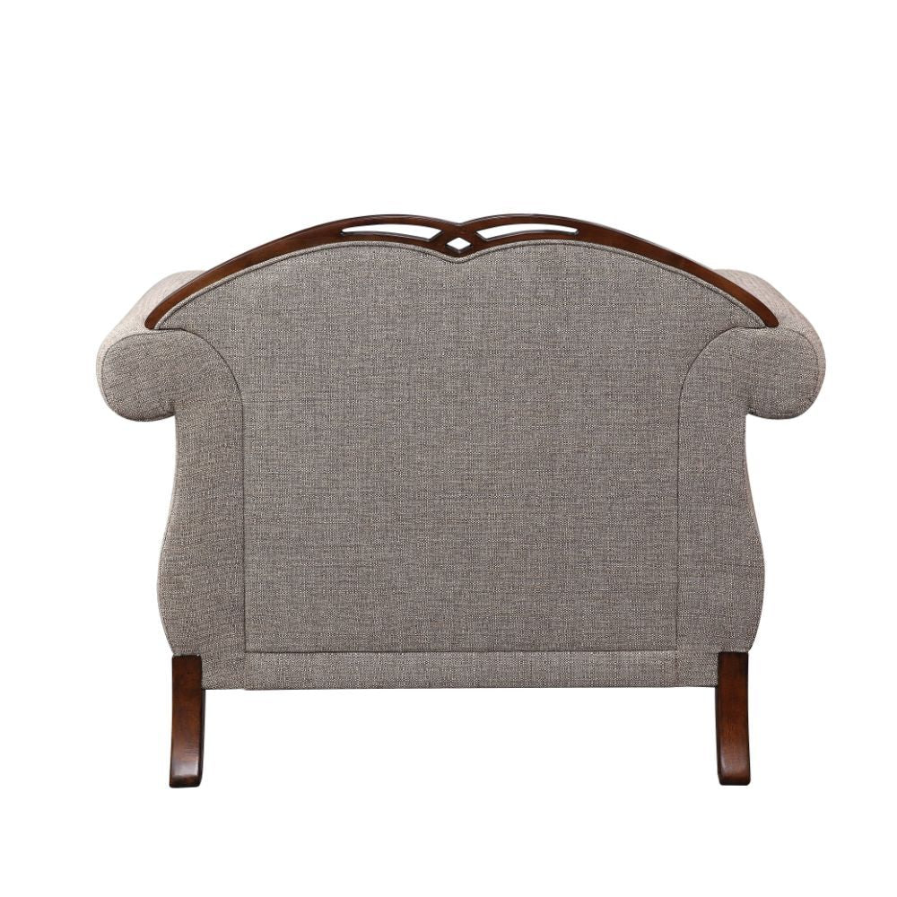 Miyeon - Chair - Fabric & Cherry - Urban Living Furniture (Los Angeles, CA)