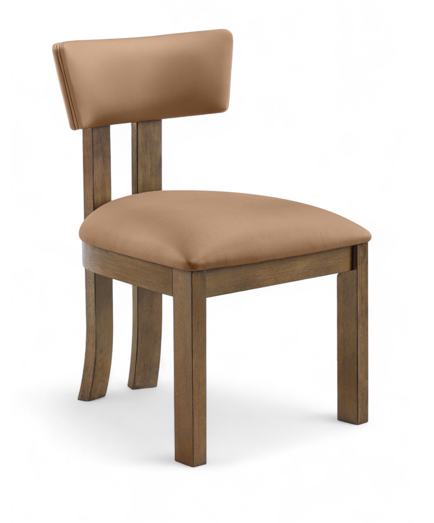 Lavrin - Vegan Leather Upholstered Dining Side Chair (Set of 2) - Walnut Base - Urban Living Furniture (Los Angeles, CA)
