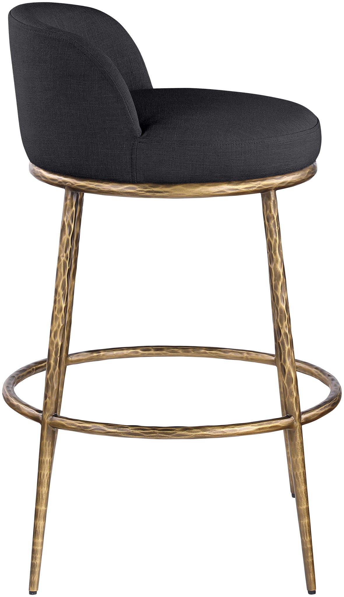 Ferro - Performance Fabric Upholstered Bar Stool - Antique Brass - Urban Living Furniture (Los Angeles, CA)