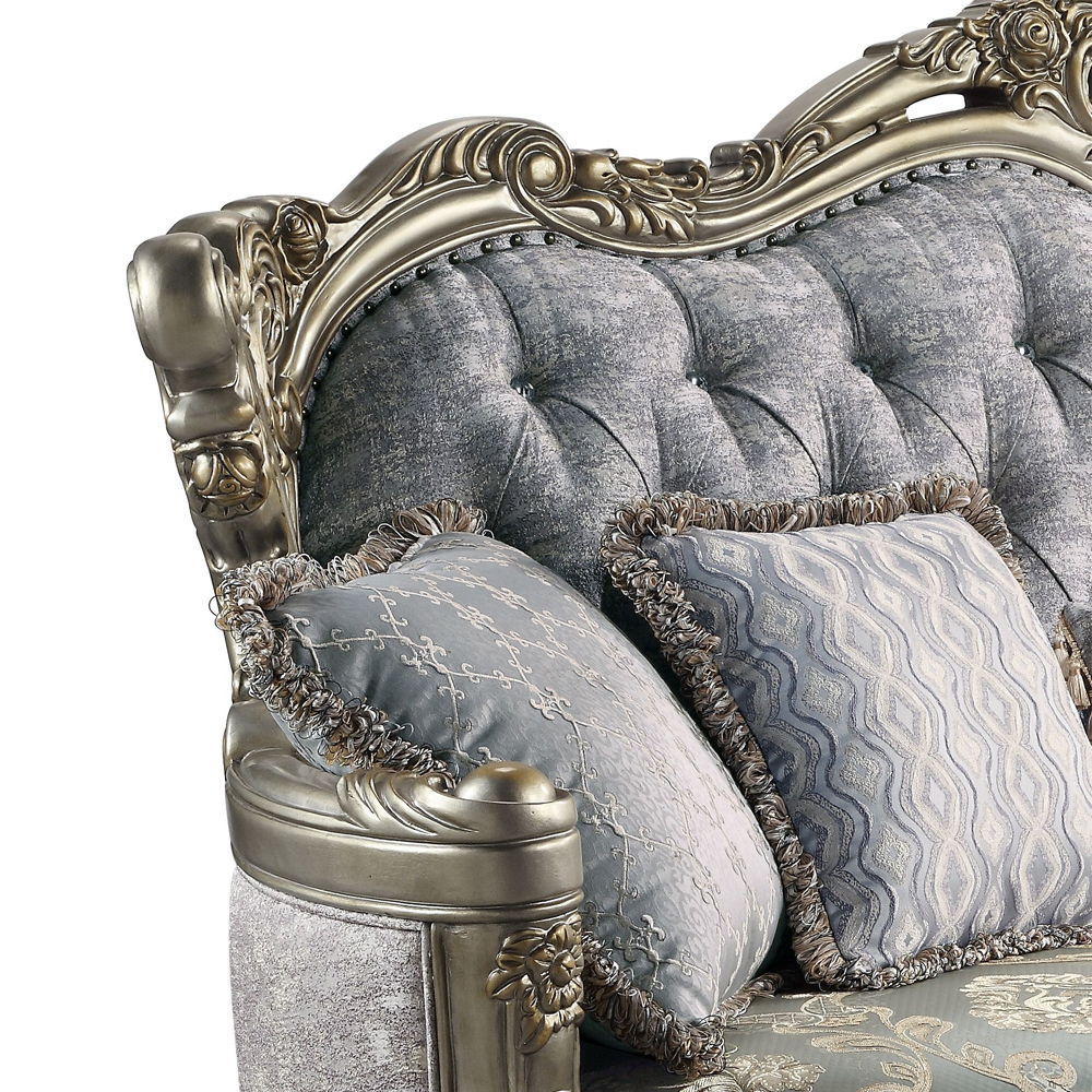 Miliani - Sofa With 5 Pillows - Fabric & Antique Bronze - Urban Living Furniture (Los Angeles, CA)
