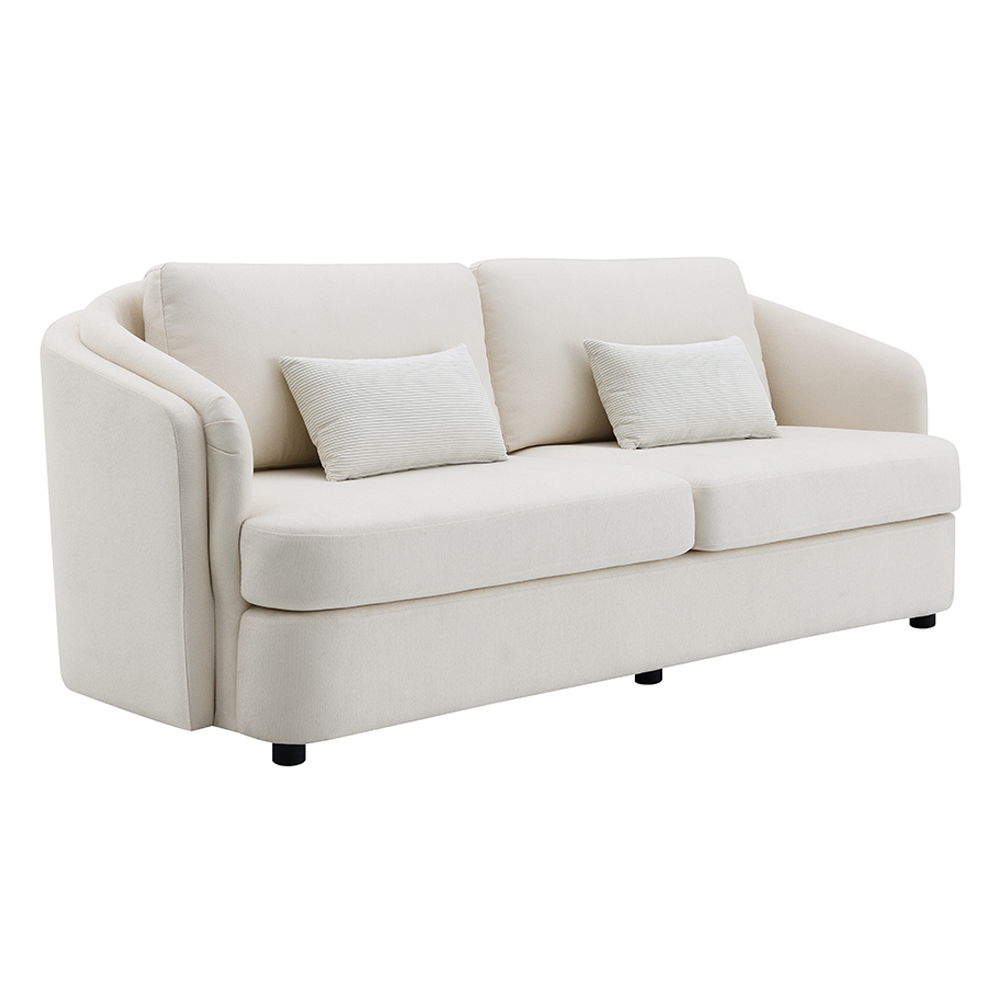 Mariko - Sofa With 2 Pillows - Beige Linen - Urban Living Furniture (Los Angeles, CA)