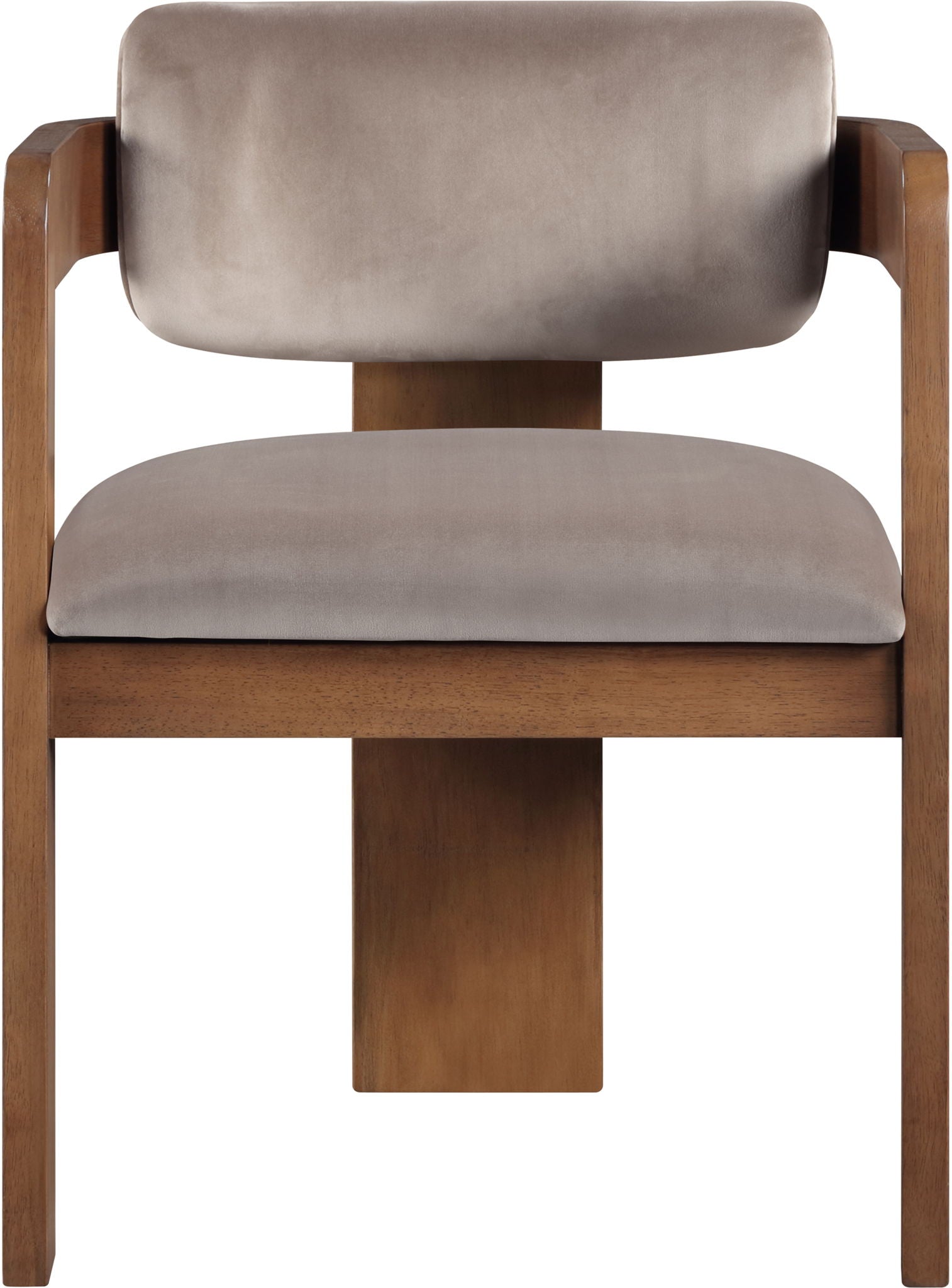 Sacha - Velvet Dining Chair With Brown Base (Set of 2)