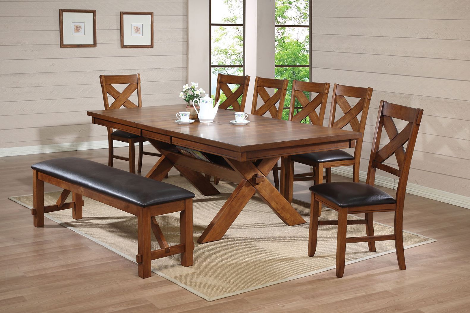 Apollo - Dining Table - Walnut - Urban Living Furniture (Los Angeles, CA)