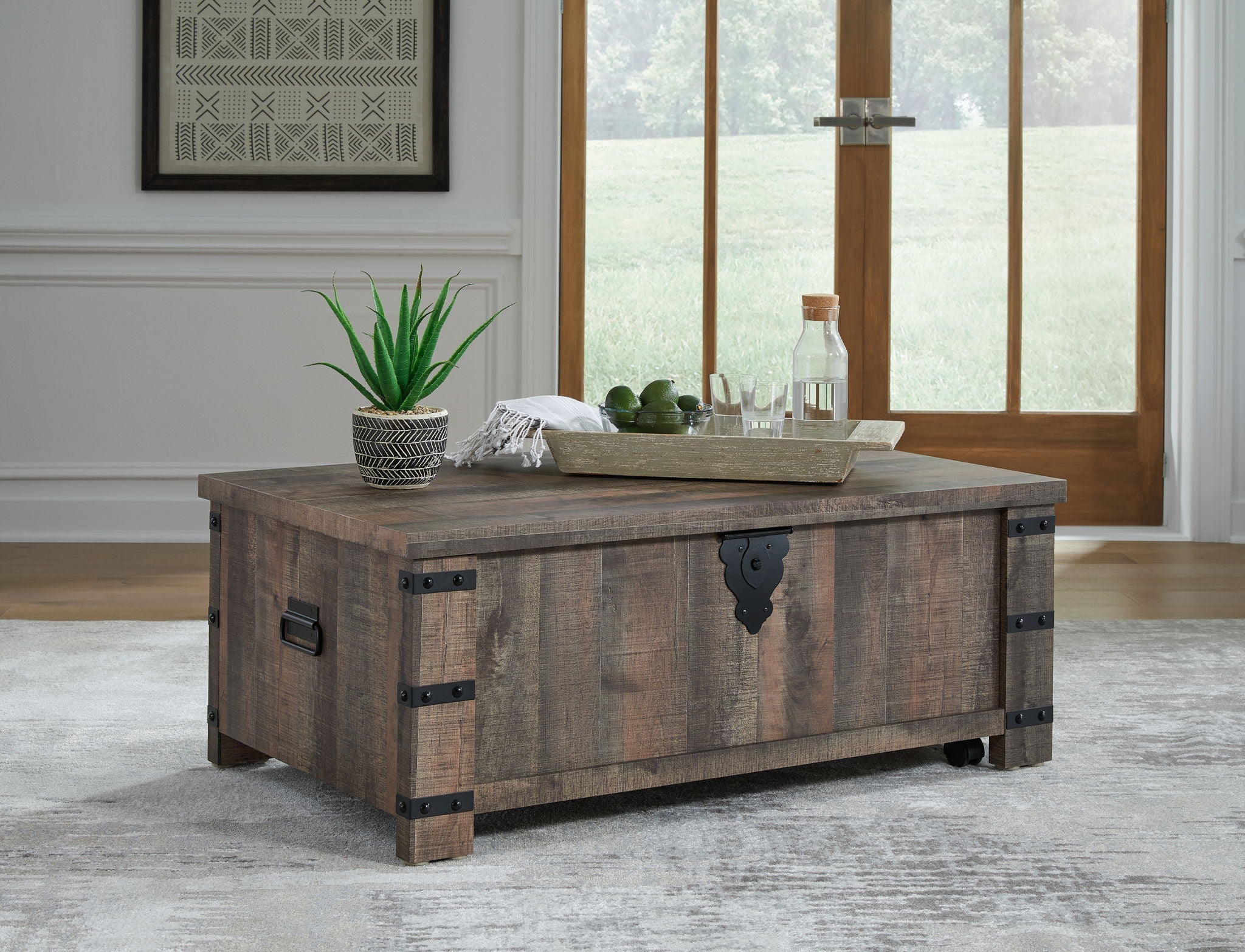Hollum - Rustic Brown - Lift Top Cocktail Table - Urban Living Furniture (Los Angeles, CA)