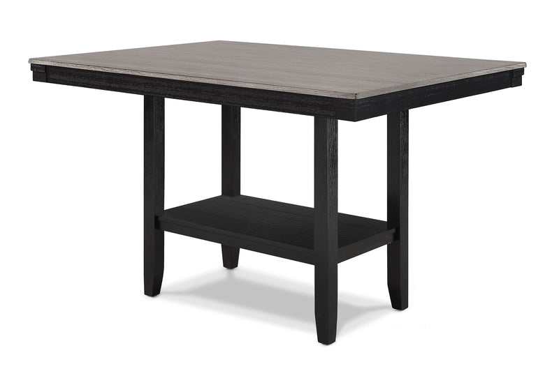 Delfin - Counter Height Table - Gray / Black