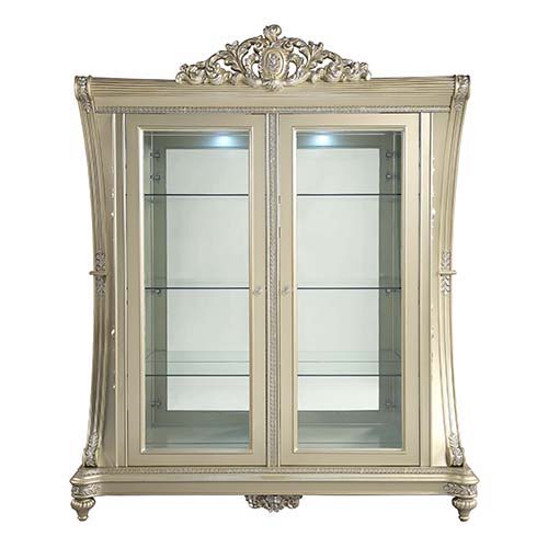 Vatican - Curio - Champagne Silver Finish - Urban Living Furniture (Los Angeles, CA)
