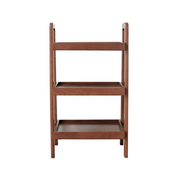 Premium Storage Organizer, 3-Tier Beech Shoe Rack For Entryway, Living Room - Walnut