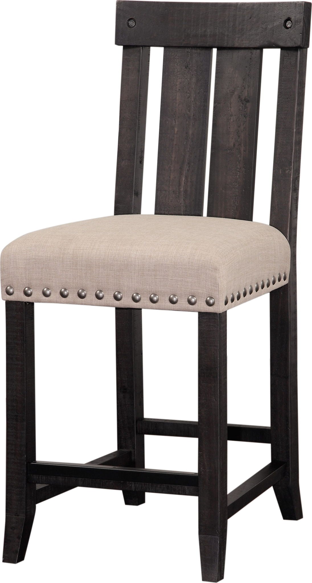 Yosemite - Solid Wood Kitchen Counter Stool (Set of 2) - Beige / Cafe