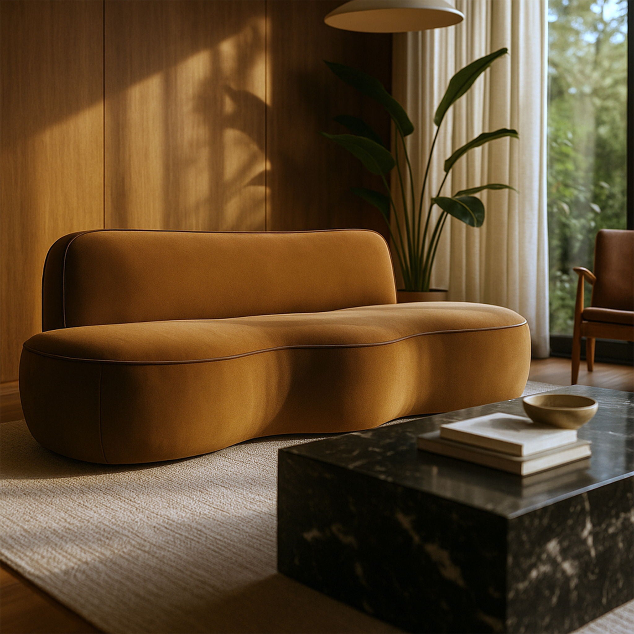 Swerve - Velvet 101" Upholstered Sofa - Urban Living Furniture (Los Angeles, CA)