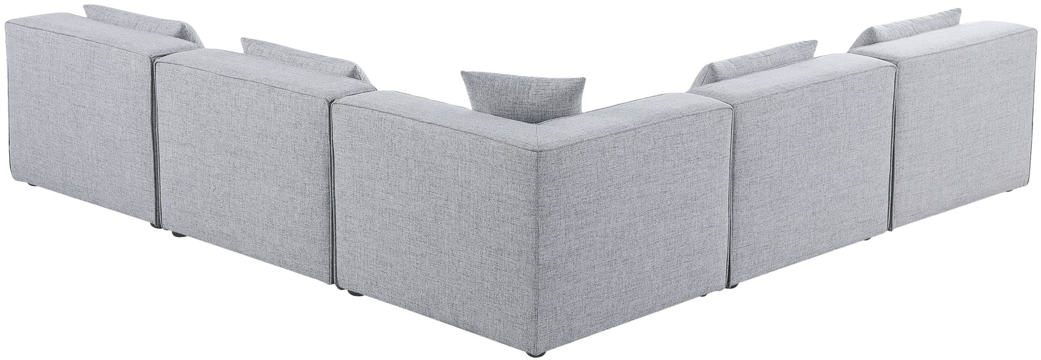 Cube - Linen 5 Piece Modular Corner Armless Sectional - Urban Living Furniture (Los Angeles, CA)