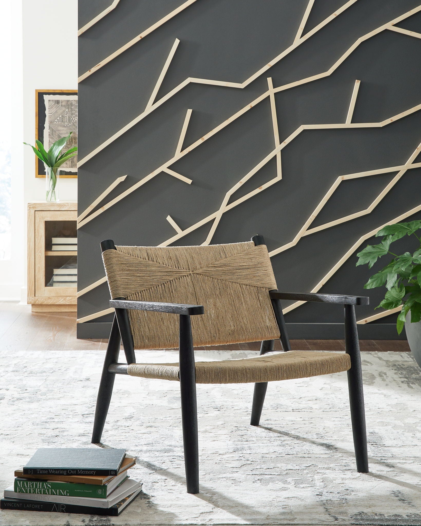 Halfmore - Black / Natural - Accent Chair - Urban Living Furniture (Los Angeles, CA)