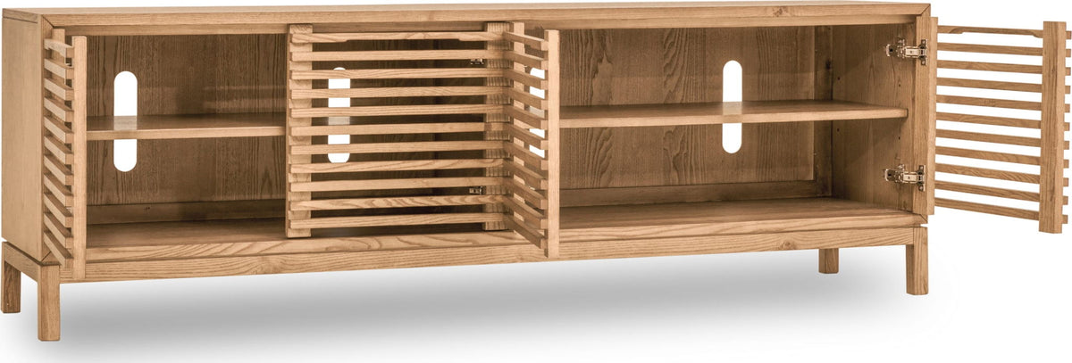 Tanner - Four Door Solid Ash Media Console