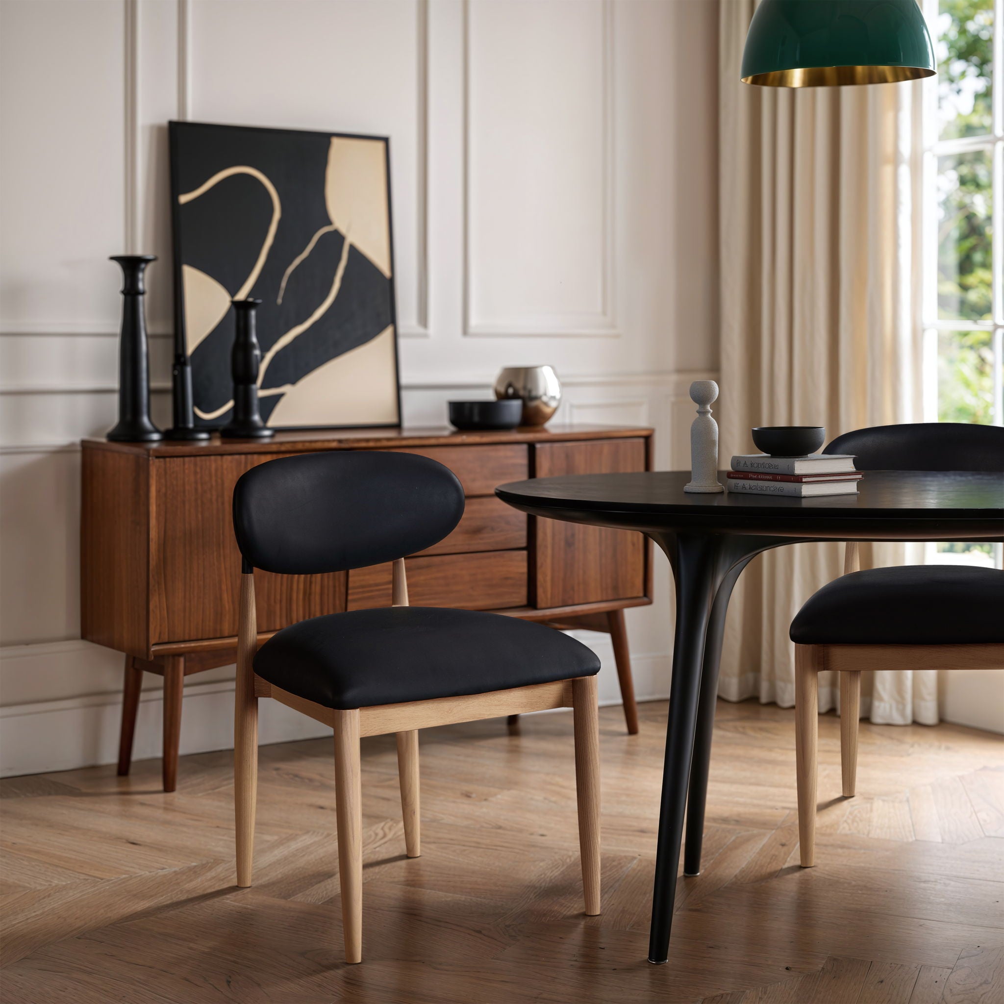 Riccio - Side Chair (Set of 2) - Natural Frame - Urban Living Furniture (Los Angeles, CA)