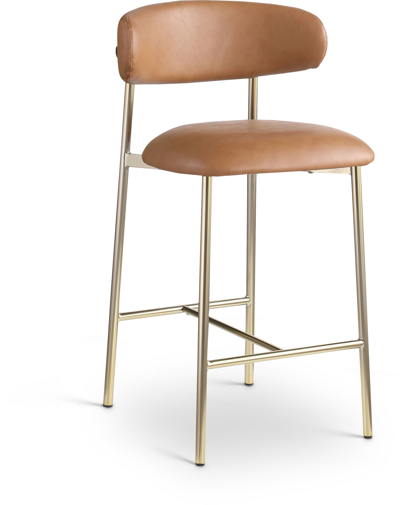 Lupita - Counter Stool With Brushed Gold Frame (Set of 2) - Urban Living Furniture (Los Angeles, CA)