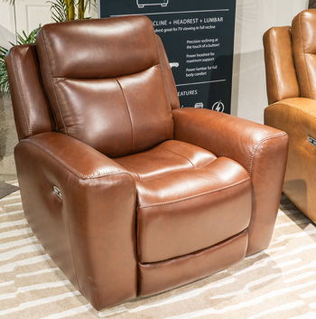 Next Move - Mahogany - Power Recliner With Adjustable Headrest - Urban Living Furniture (Los Angeles, CA)