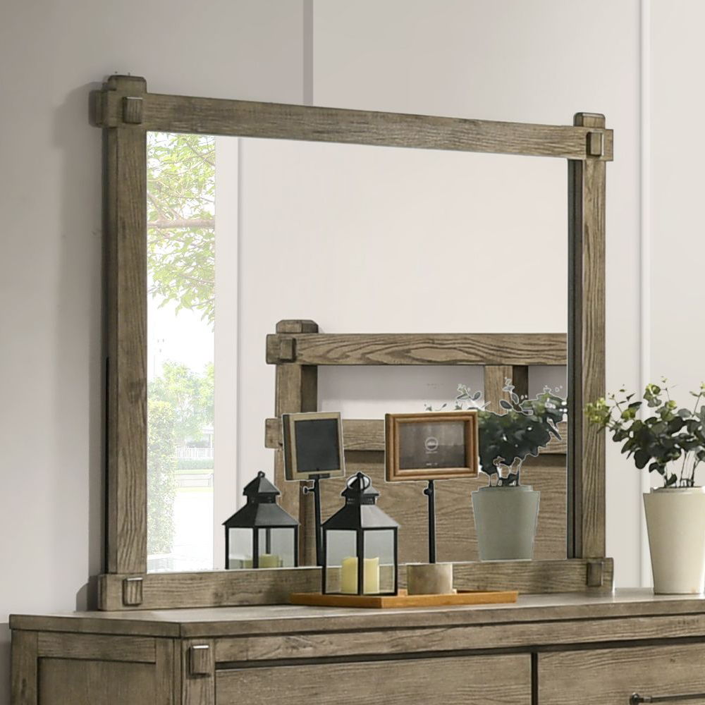 Colton - Mirror - Antique White Oak - Urban Living Furniture (Los Angeles, CA)