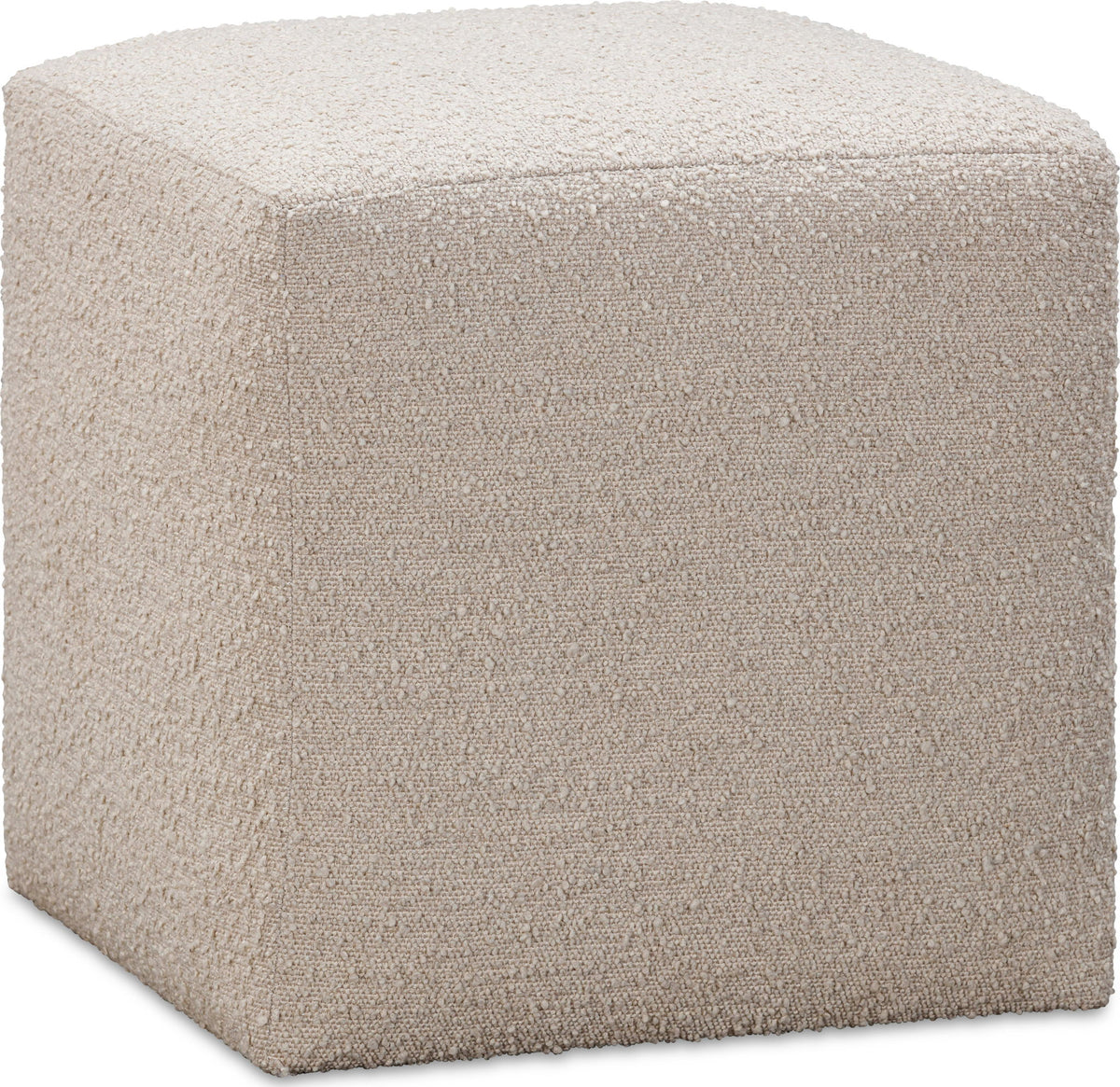 Liv - Fully Upholstered Dining Ottoman - Brun Boucle