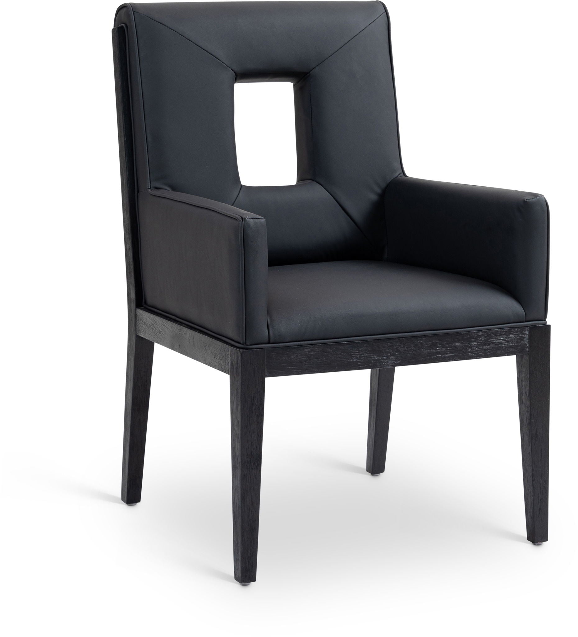 Gwendolyn - Faux Leather Dining Arm Chair With Black Frame - Urban Living Furniture (Los Angeles, CA)