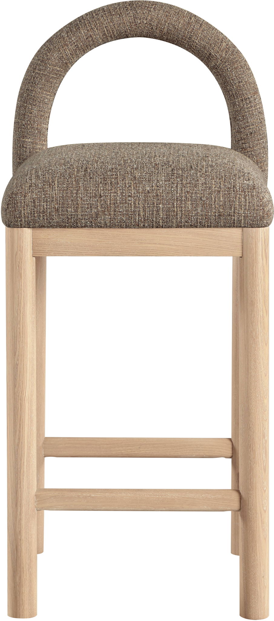 Conrad - Linen Counter Stool With Natural Legs - Urban Living Furniture (Los Angeles, CA)