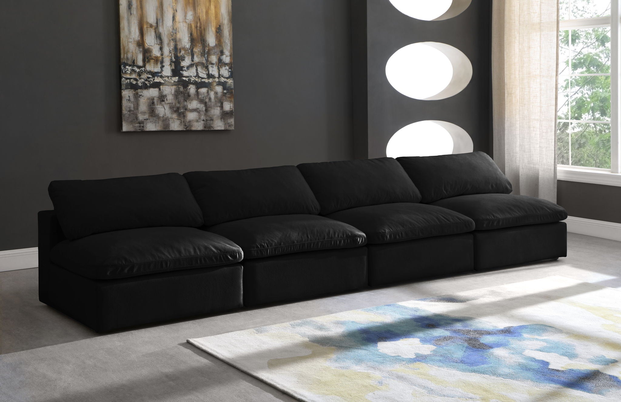 Cozy - Modular Armless 4 Seat Sofa - Urban Living Furniture (Los Angeles, CA)