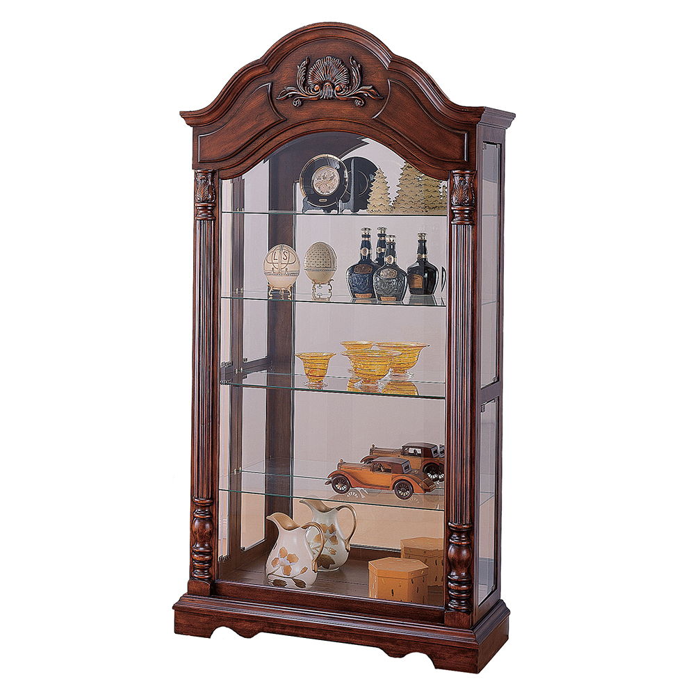 Denton - Curio Cabinet - Cherry - Urban Living Furniture (Los Angeles, CA)