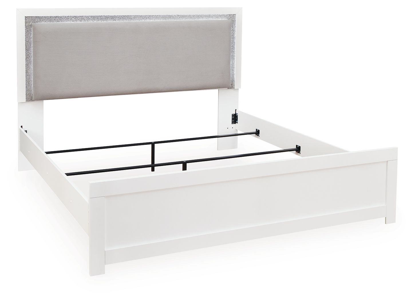 Maeling - King Upholstered Panel Bed - White - Urban Living Furniture (Los Angeles, CA)
