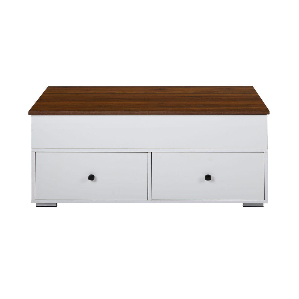 Raeden - Coffee Table With Lift Top - White & Walnut - Urban Living Furniture (Los Angeles, CA)