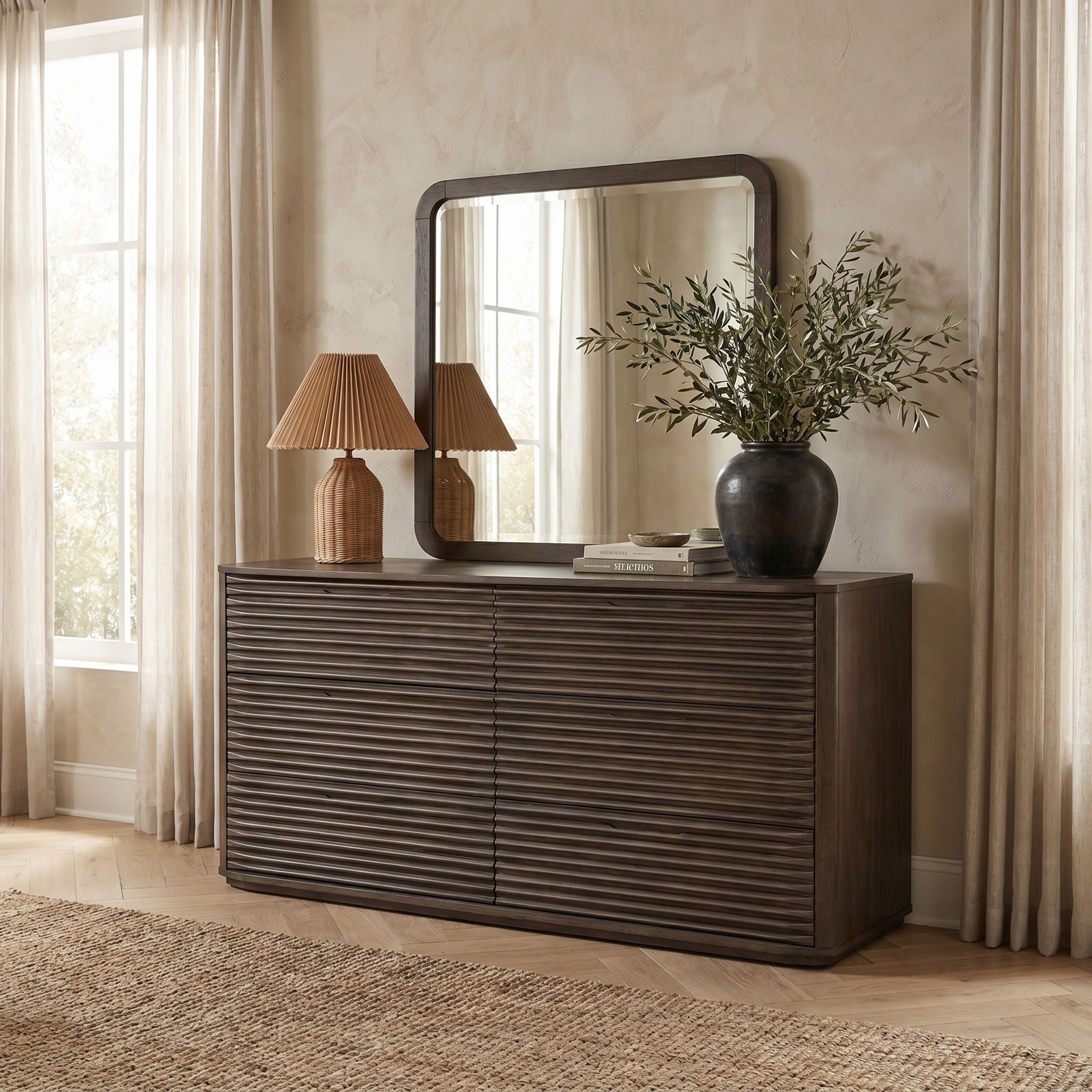 Morino - Oak Veneer And Solid Wood Dresser - Brown - Urban Living Furniture (Los Angeles, CA)