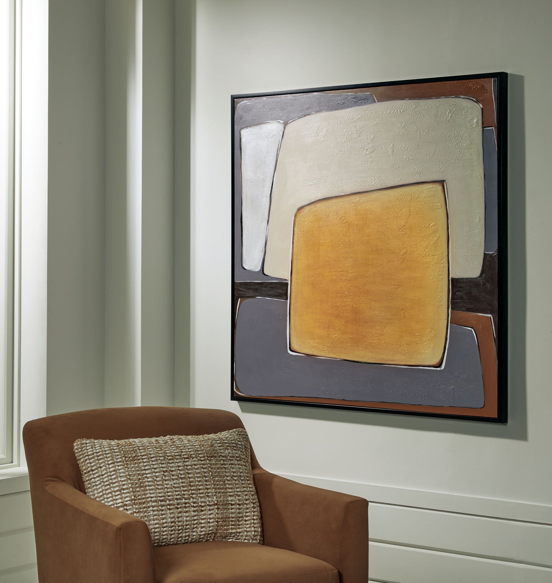 Actman - Cream / Brown / Gray - Wall Art - Urban Living Furniture (Los Angeles, CA)