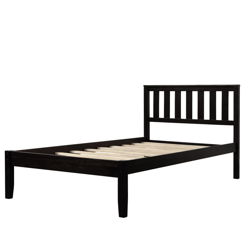 Platform Bed With Headboard, Footboard, Slat Support