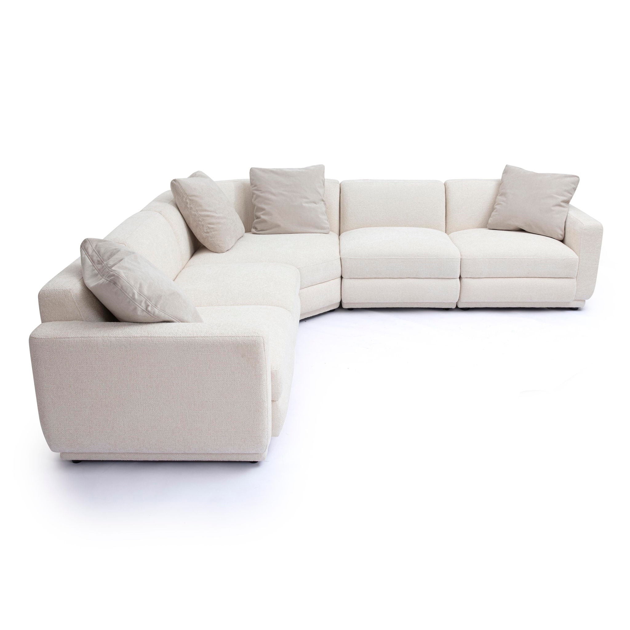 Perry - Modular L-Sectional - Cream - Urban Living Furniture (Los Angeles, CA)