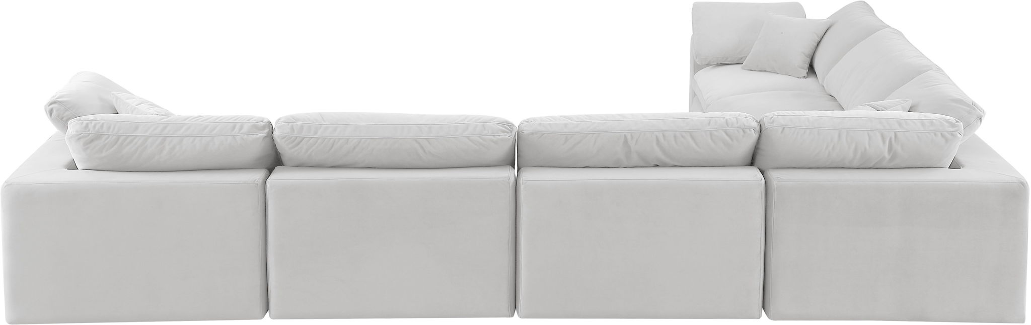 Comfy - 6 Piece Velvet Modular Corner Sectional - Urban Living Furniture (Los Angeles, CA)