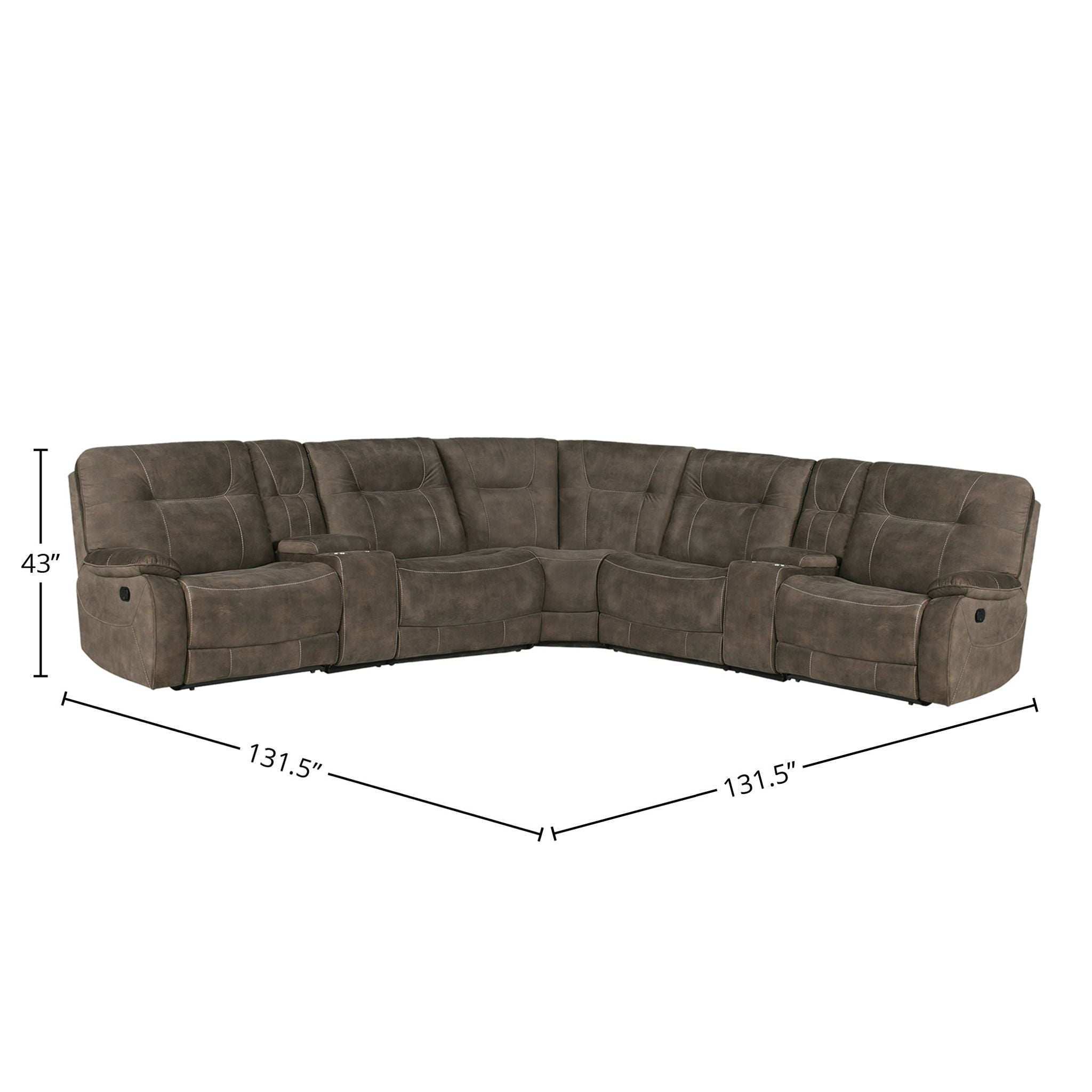 Cooper - Modular Manual Reclining Sectional - Urban Living Furniture (Los Angeles, CA)